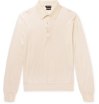 TOM FORD - Slim-Fit Cashmere and Silk-Blend Polo Shirt - Neutrals