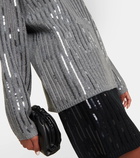 Dorothee Schumacher Sequined wool and cashmere-turtleneck sweater