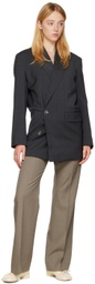 HOPE Gray Aspect Trousers