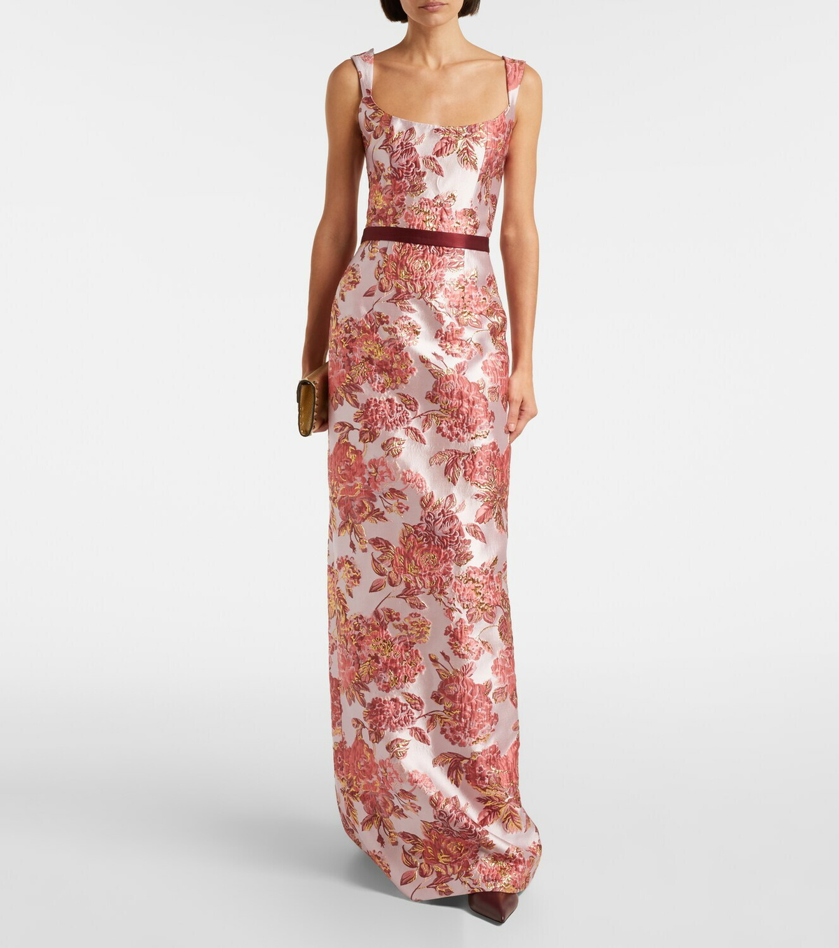 Markarian Robin floral brocade gown