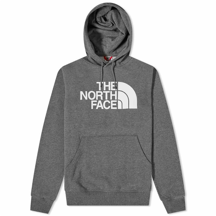Photo: The North Face Men's Standard Popover Hoody in Medium Grey Heather