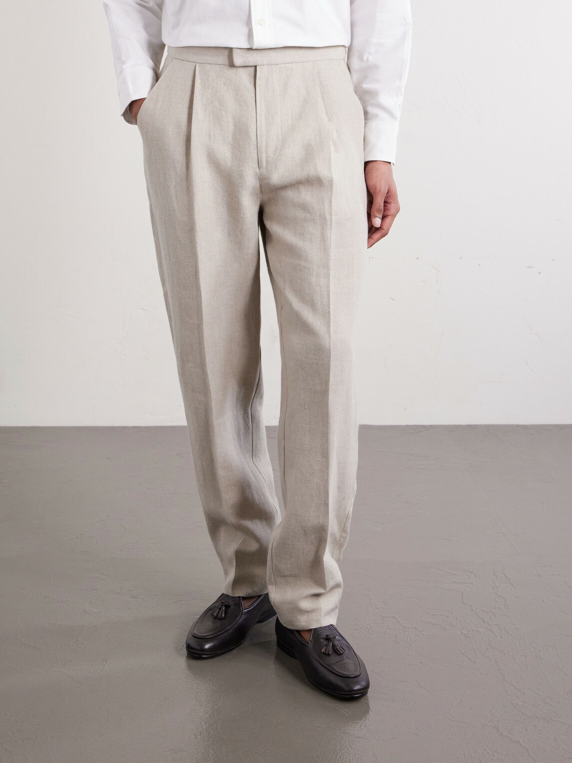 Favourbrook - Cooper Slim-Fit Linen Suit Trousers - Gray