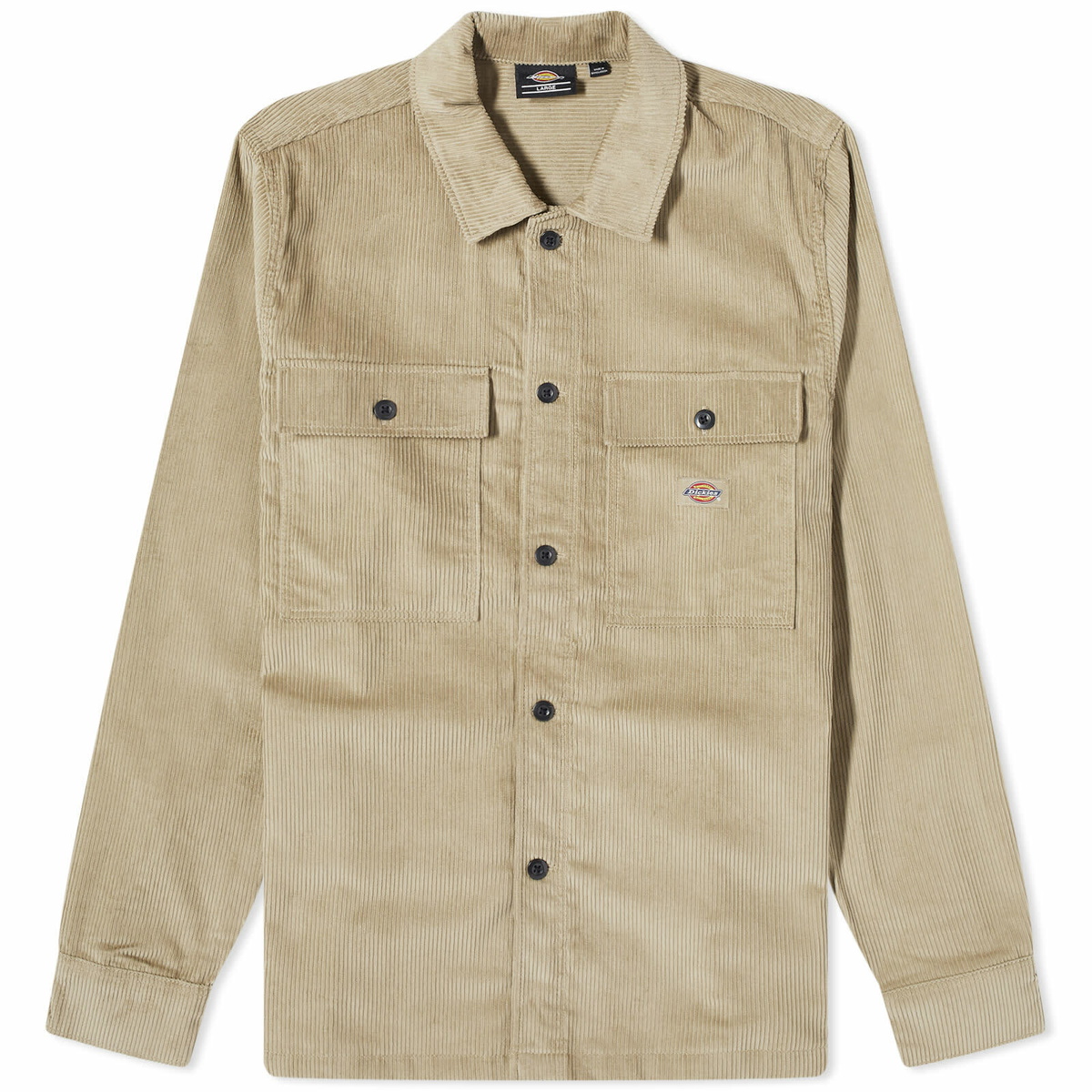 Dickies Men's Higginson Corduroy Overshirt in Khaki Dickies Construct