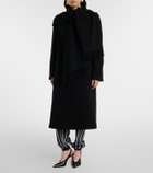 The Attico Scarf-detail wool and cashmere coat