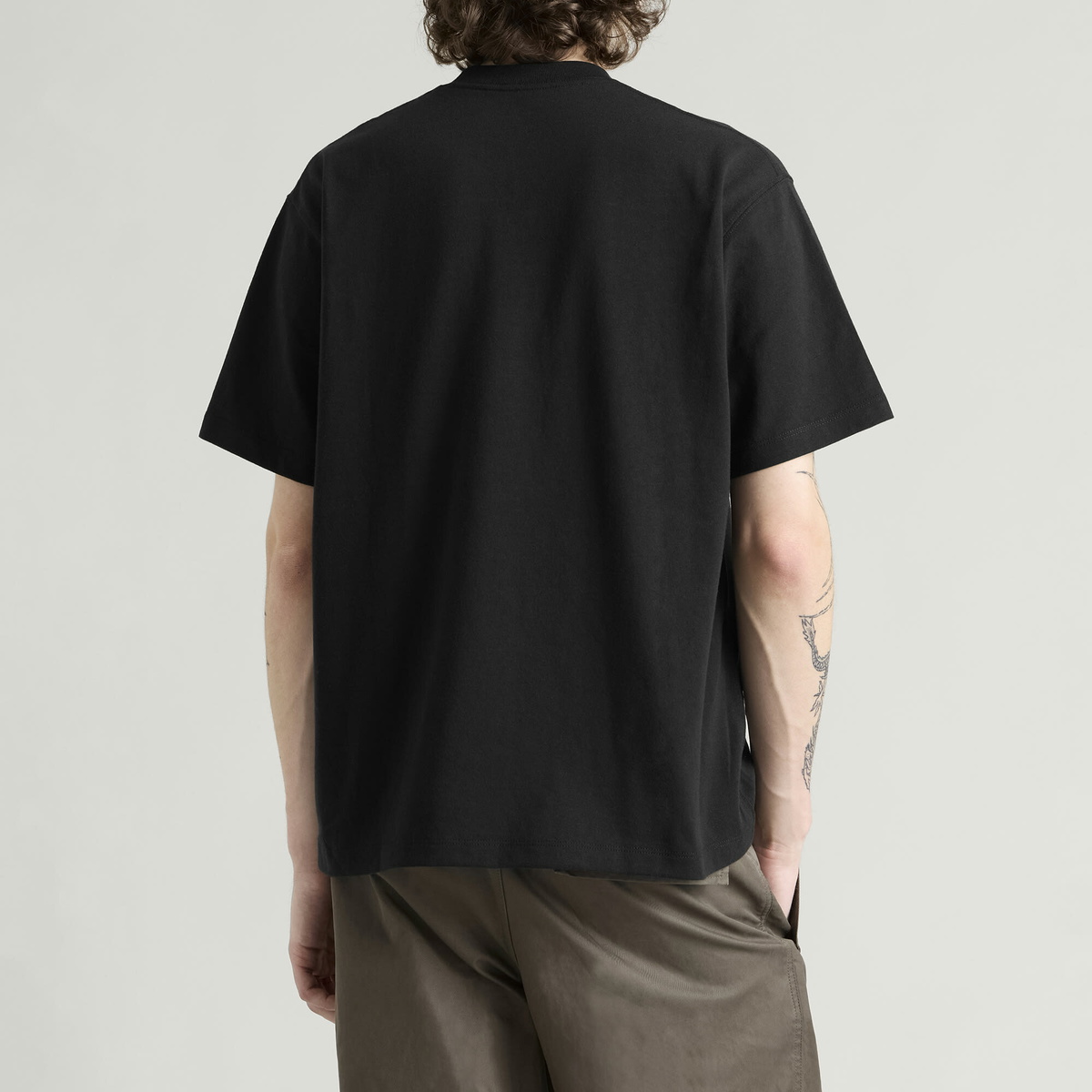 Danton Men's Pocket T-Shirt in Black