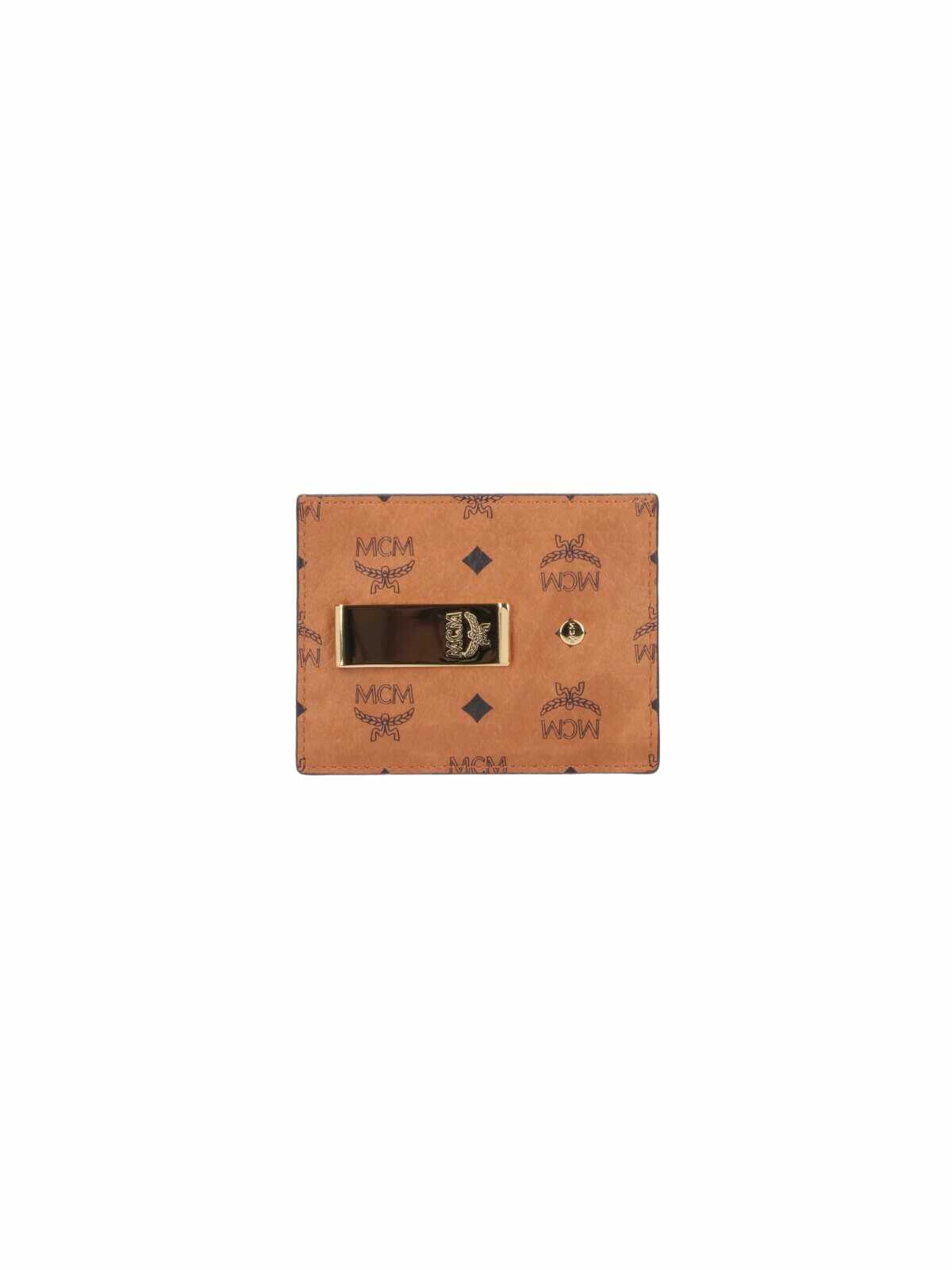 MCM Card Holder With Money Clip Detail