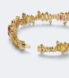Suzanne Kalan Bold Burst 18kt gold bracelet with sapphires and diamonds