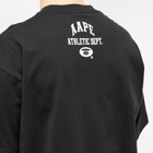 Men's AAPE College T-Shirt in Black