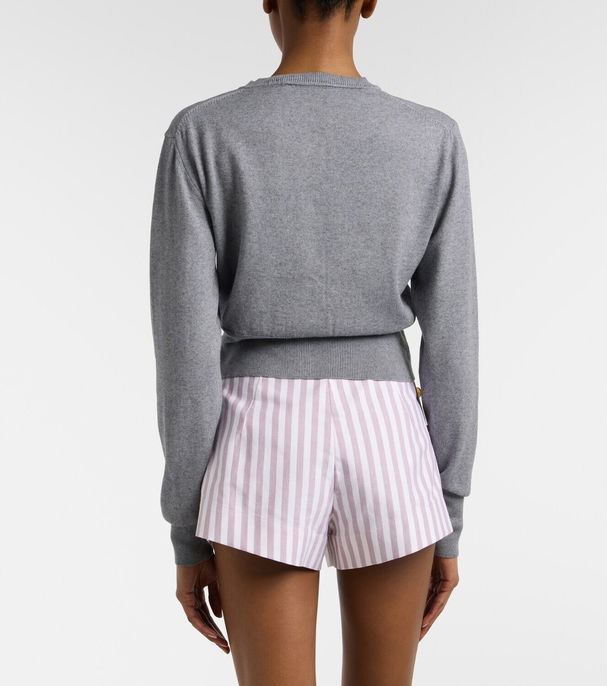 Vivienne Westwood Bea cropped cotton and cashmere cardigan