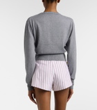 Vivienne Westwood Bea cropped cotton and cashmere cardigan