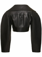 JACQUEMUS La Veste Obra Leather Crop Jacket