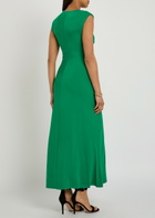 Simkhai Acacia Draped Jersey Maxi Dress Green
