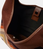 Missoni Printed suede tote bag