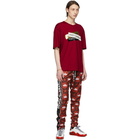 Dolce and Gabbana Red Crown Logo Lounge Pants