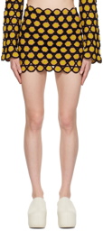 Simon Miller Black & Yellow Wizzy Miniskirt