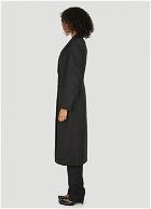 Slashed Tailored Coat in Black
