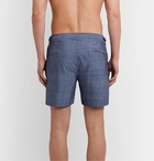 Orlebar Brown - Bulldog Mid-Length Chambray Swim Shorts - Blue