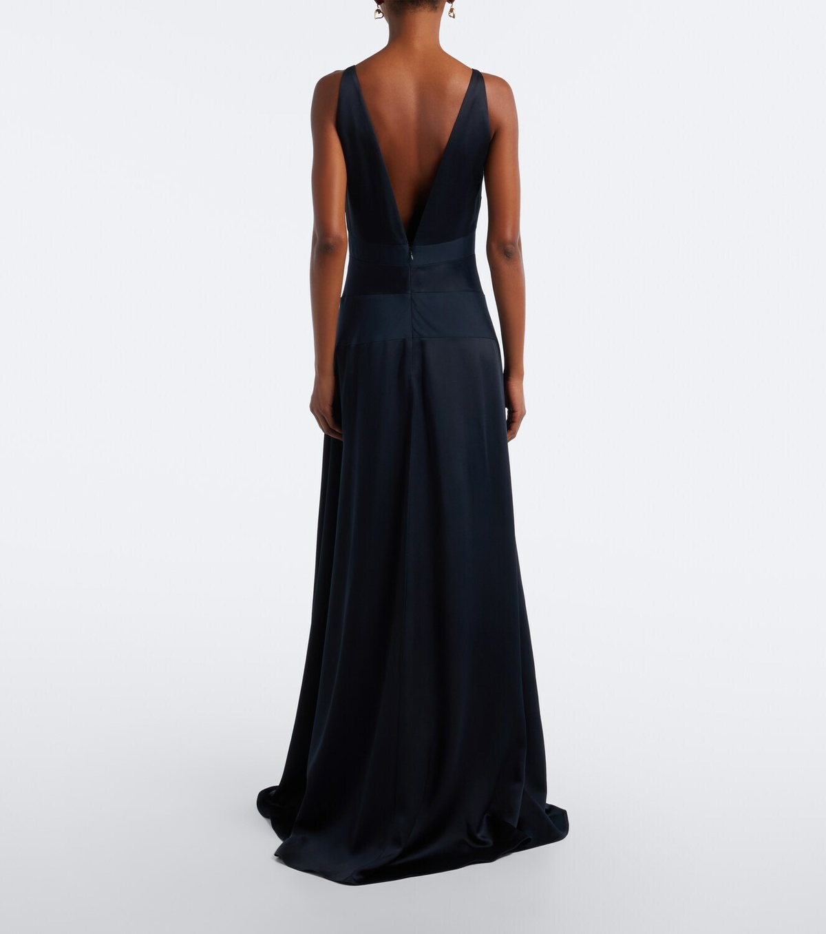 Versace Medusa satin gown