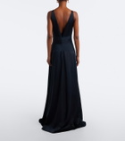 Versace Medusa satin gown