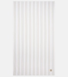 Brunello Cucinelli Striped cotton terry beach towel