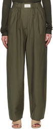 Silk Laundry Green Cotton Silk Paper Bag Lounge Pants