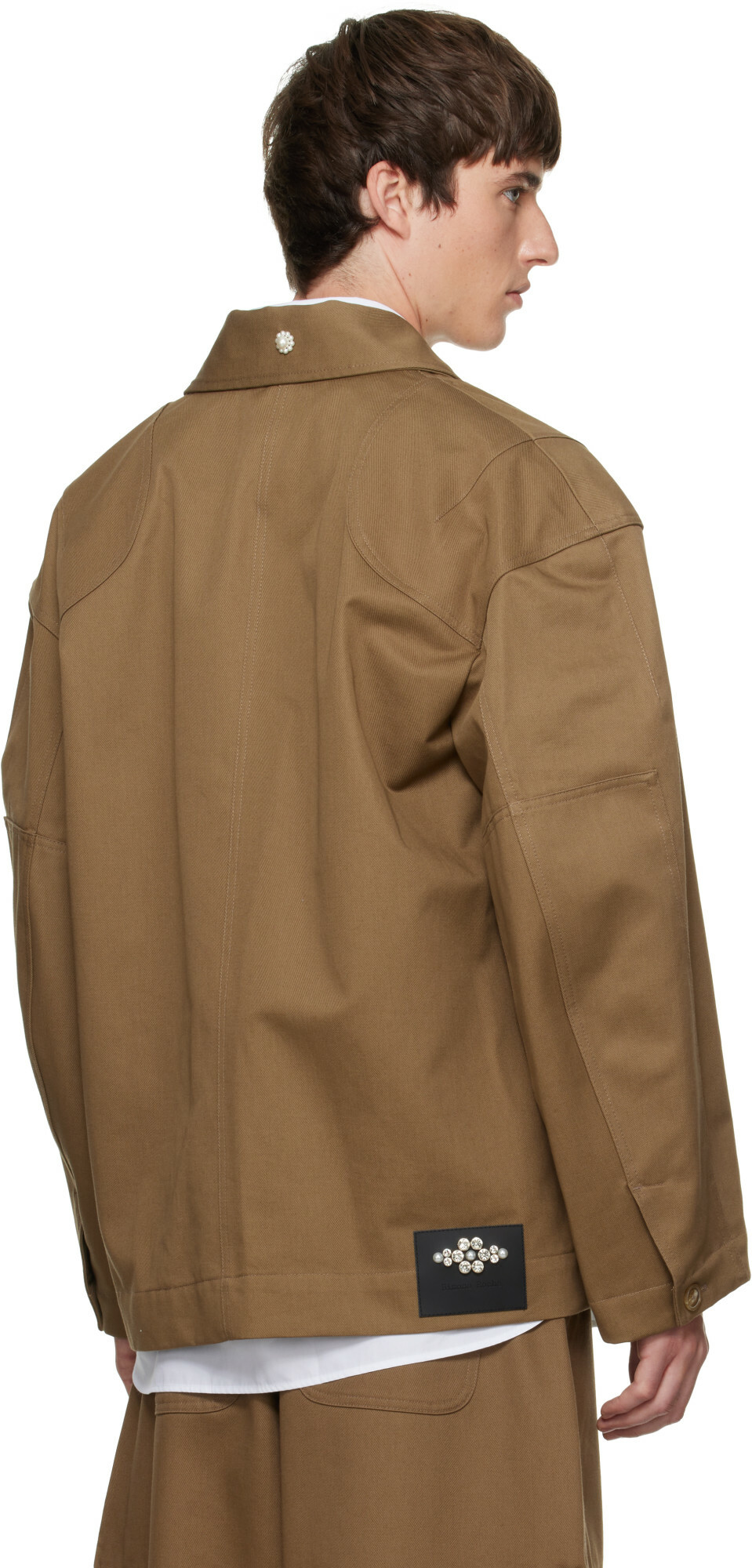 Simone Rocha Brown Daisy Workwear Field Jacket