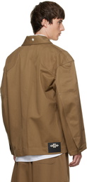 Simone Rocha Brown Daisy Workwear Field Jacket