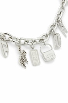 Diesel Charm detachable chain - Charms and Keyrings Womens in Silver