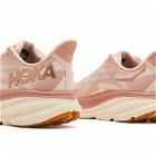 Hoka One One Women's Clifton 9 Sneakers in Sandstone/Cream