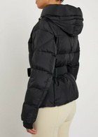 Moncler Bouquetin Belted Padded Shell Jacket Black