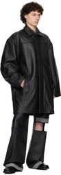 Deadwood Black Slacker Leather Pants