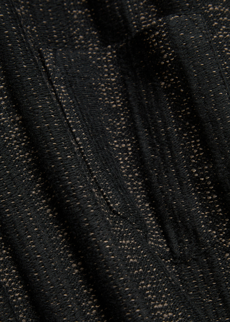 Oliver Spencer Lorimer Two-toned Cotton-blend Polo Jumper Black