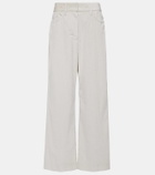 'S Max Mara Helier velvet wide-leg pants