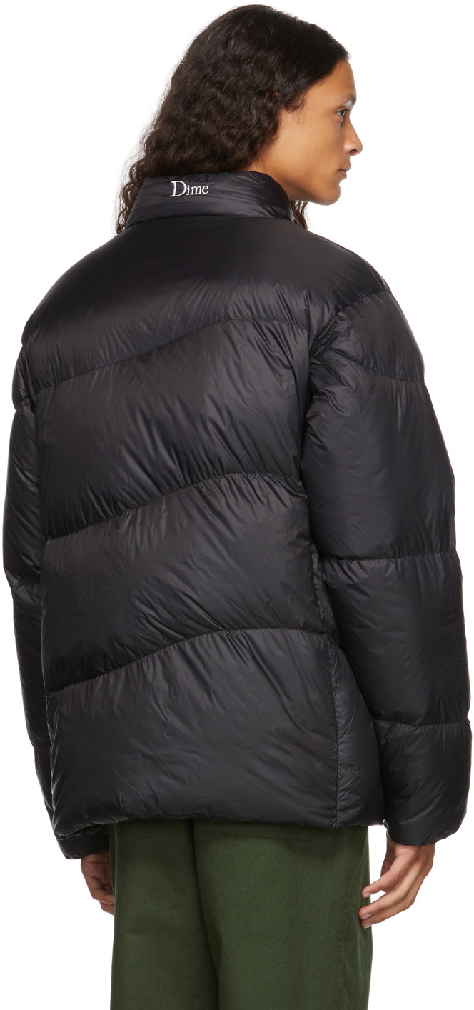 Dime Black Midweight Wave Puffer Jacket Dime