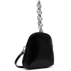 BY FAR Black Koko Semi Patent Leather Bag