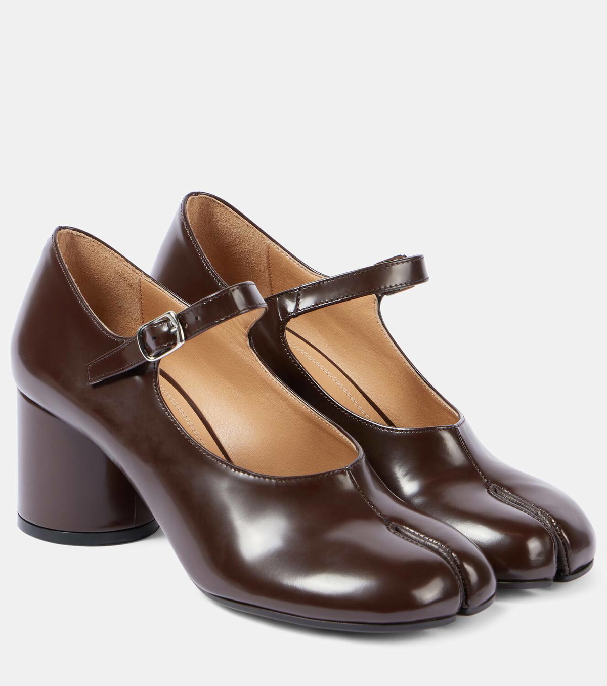 Maison Margiela Tabi leather Mary Jane pumps