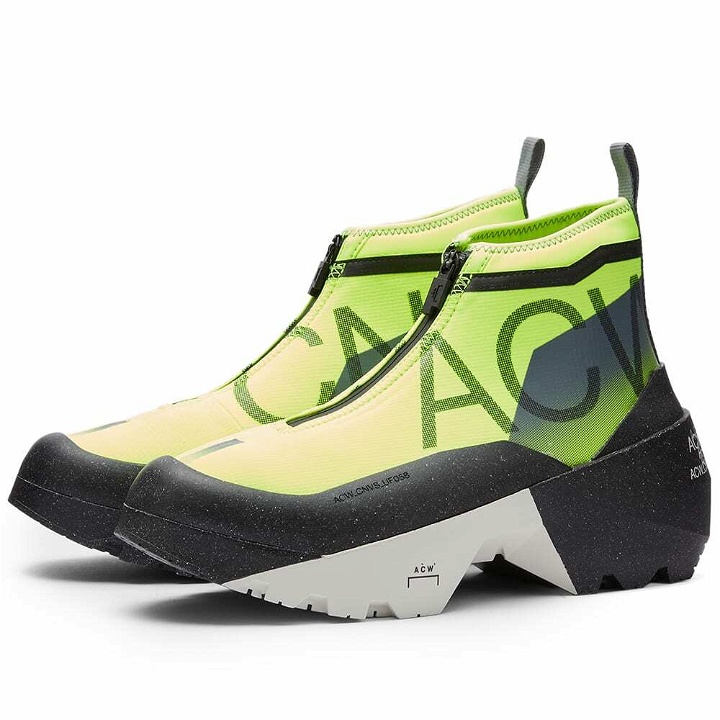 Photo: Converse x A-Cold-Wall* Geo Forma Hi-Top Sneakers in Volt/Black Beauty/Lily White