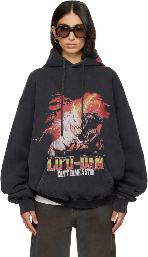 Photo: LU'U DAN Gray 'Year of the Horse' Oversized Hoodie