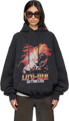 LU'U DAN Gray 'Year of the Horse' Oversized Hoodie