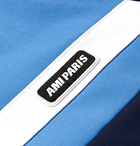 AMI - Slim-Fit Colour-Block Tech-Jersey Track Jacket - Men - Blue