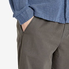 Folk Men's Herringbone Drawcord Assembly Pants in Soft Black