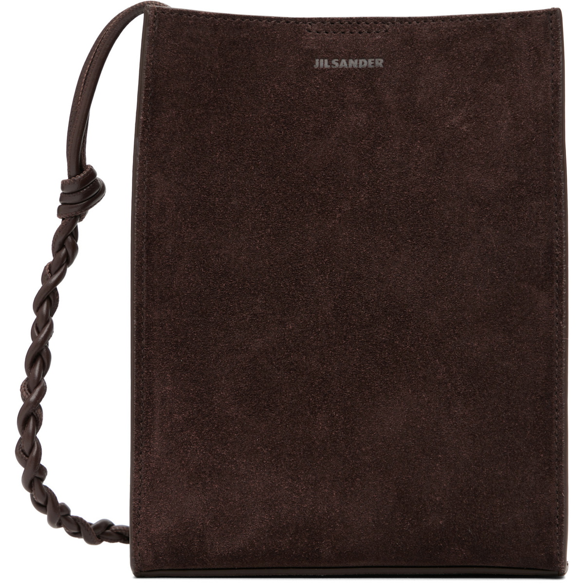Jil Sander Brown Tangle Small Pouch