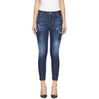 Dsquared2 Indigo Sprinkle Wash London Jeans