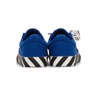 Off-White Blue and Black Low Vulcanized Sneakers