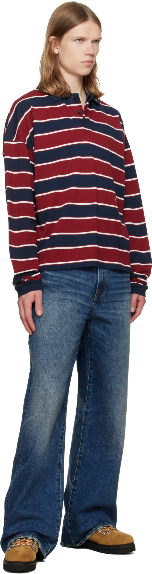 R13 Blue D'Arcy Loose Jeans