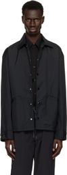 Toga Virilis Black Nylon Ox Jacket