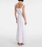 Melissa Odabash Cate lace-trimmed cotton maxi skirt