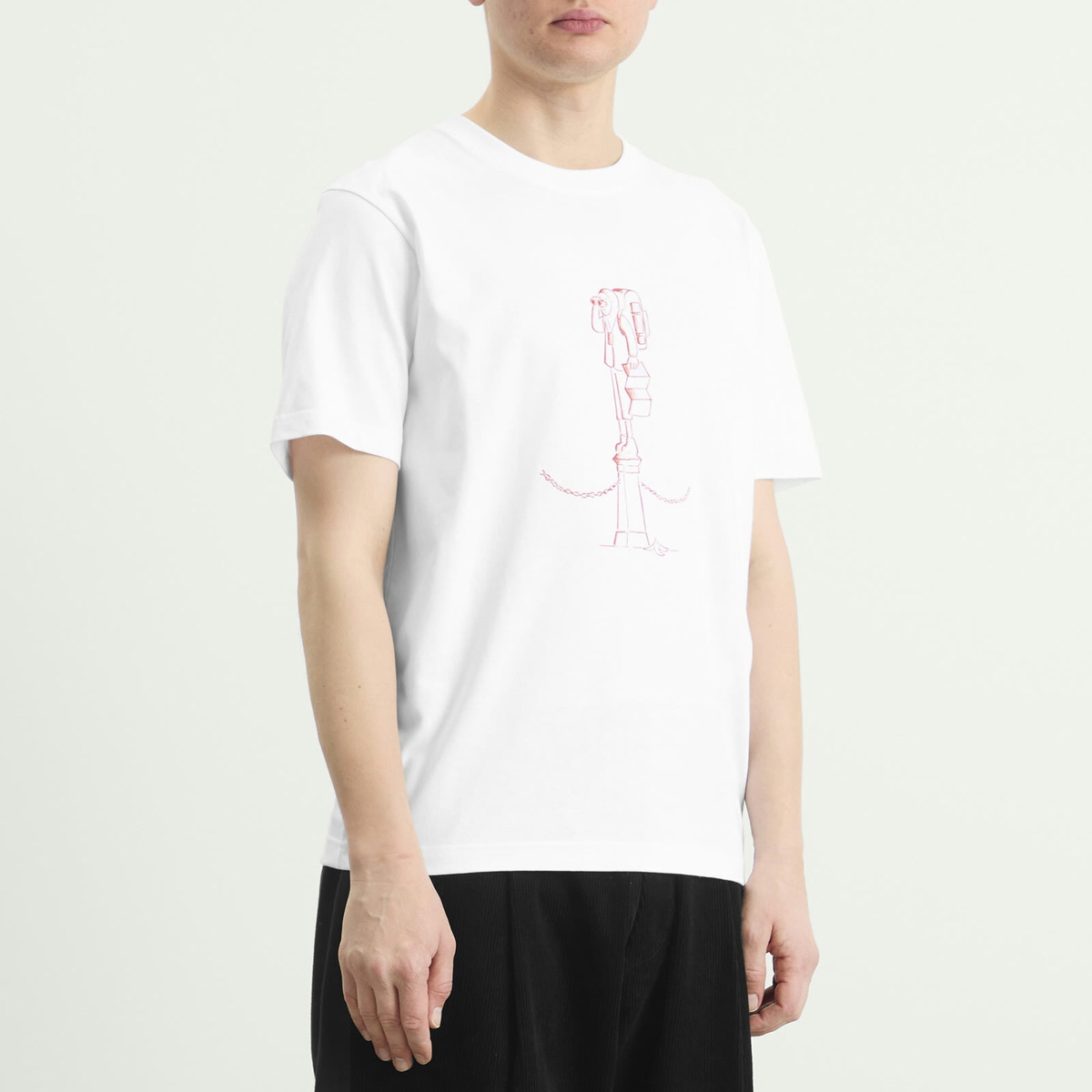 Norse Projects Men's x Daniel Frost Map Master Print T-shirt in White