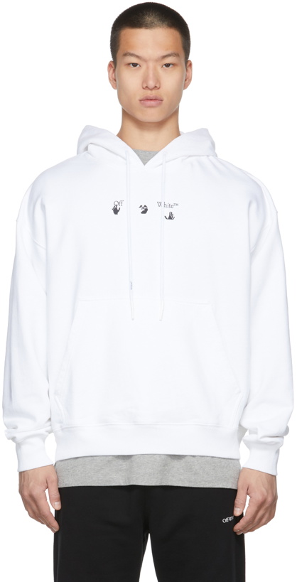 Photo: Off-White White Spray Marker Skate Hoodie