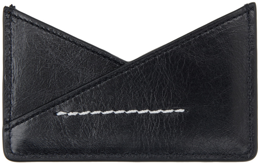 MM6 Maison Margiela Black Triangle 6 Card Holder MM6 Maison